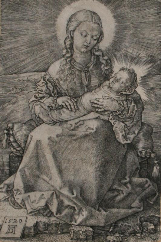 Albrecht Dürer - Sedící Madona se zavinutým dítětem