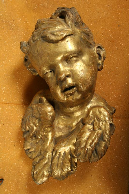 neznámý sochař moravský - Okřídlená hlava andílka