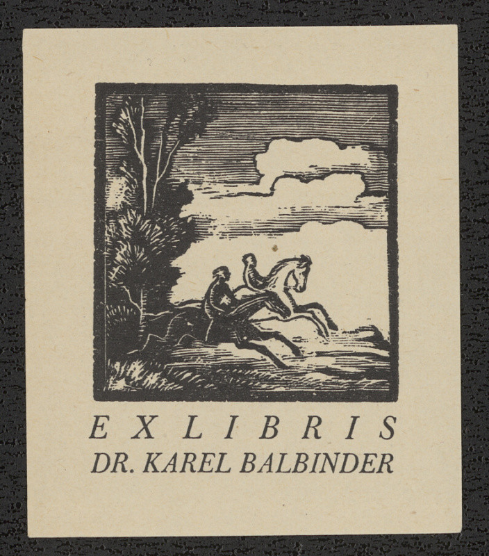 Petr Dillinger - Ex lIbris Dr. Karel Balbinder