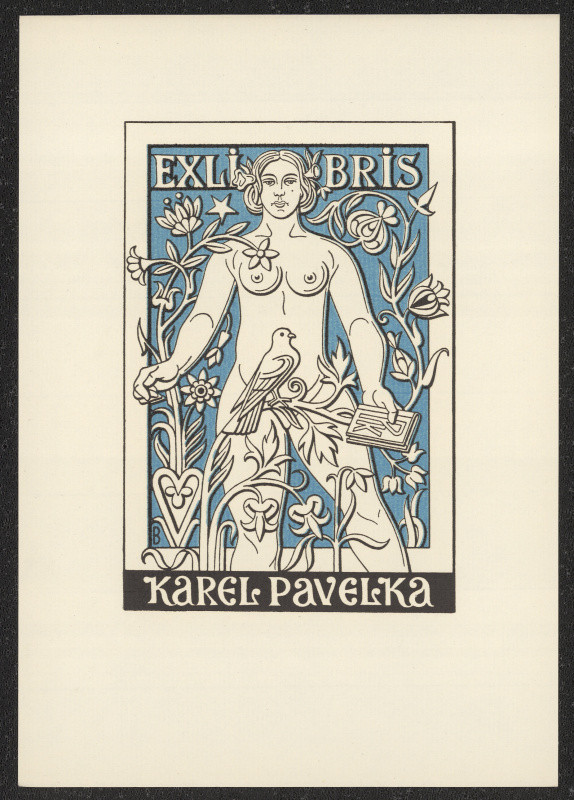 Josef (Jožka) Baruch - Ex libris Karel Pavelka. in Čtrnáct nových knižních značek Jožky Barucha. sv. II. 1941