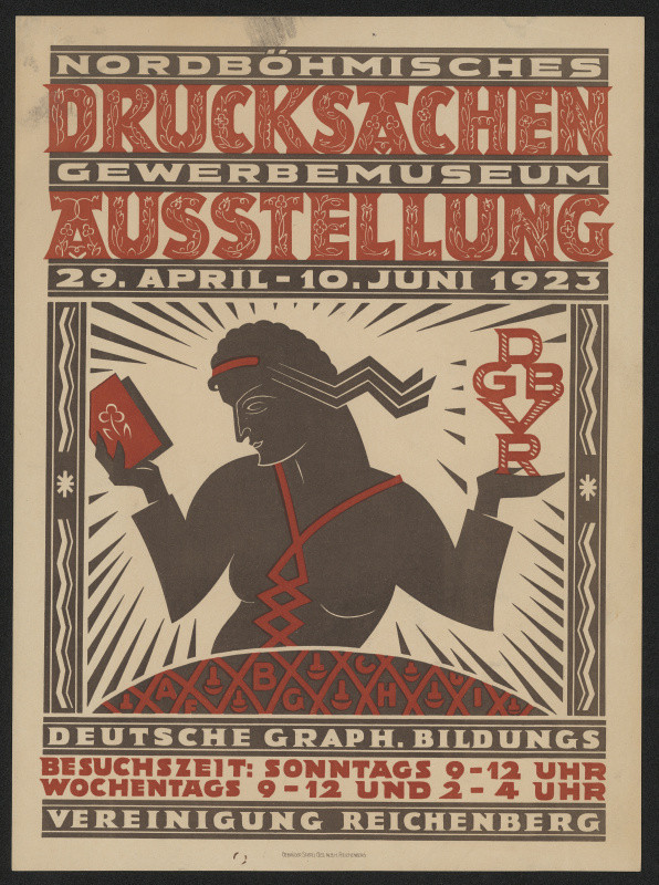 neznámý - Nordböhmische Drucksachen Gewerbemuseum Ausstellung ... 1923. Deutsche Graph. Bildung