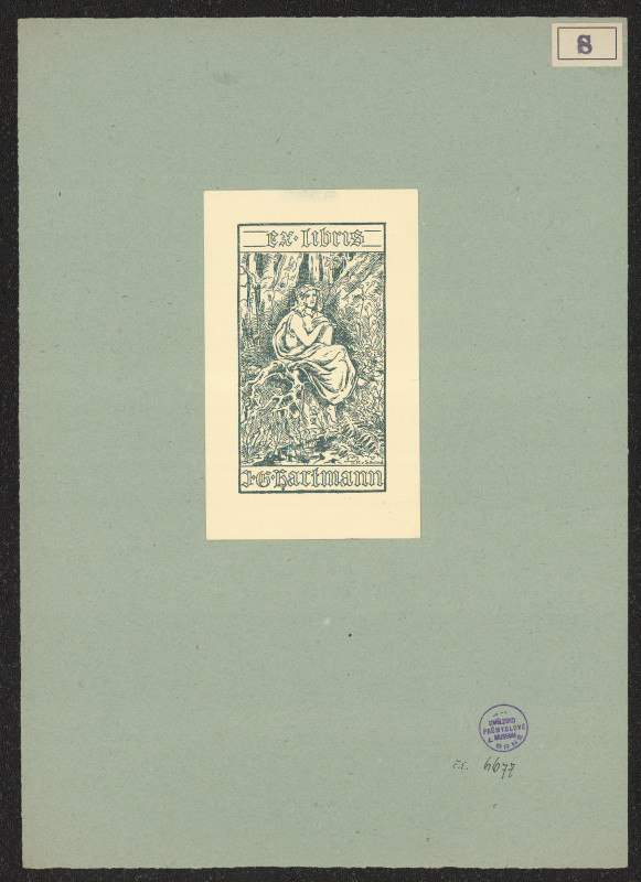 Moritz von Schwind - Ex libris J. G. Hartmann