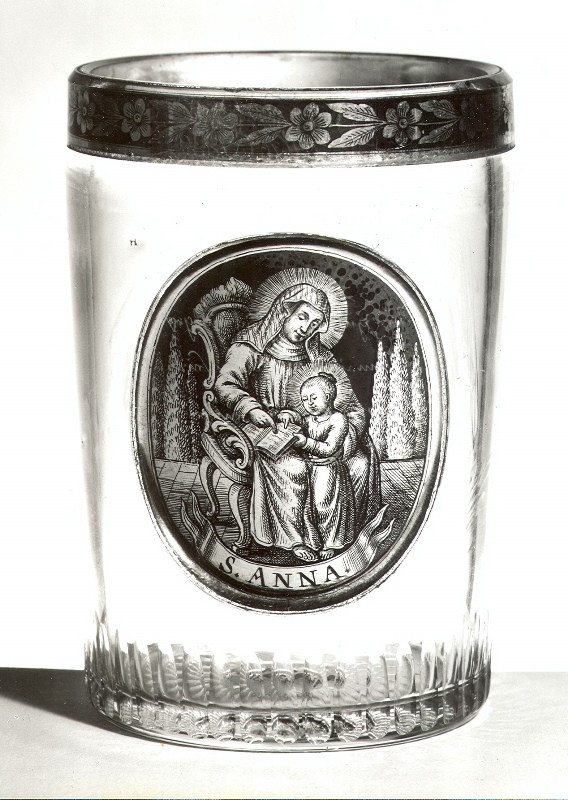 Johann Joseph Mildner - číška se sv. Annou a Pannou Marií