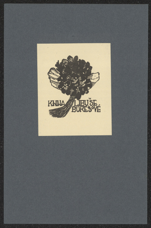 Anna Macková - Kniha Libuše Burešové. in Souhrn knižních značek A. Mackové. Praha 1918