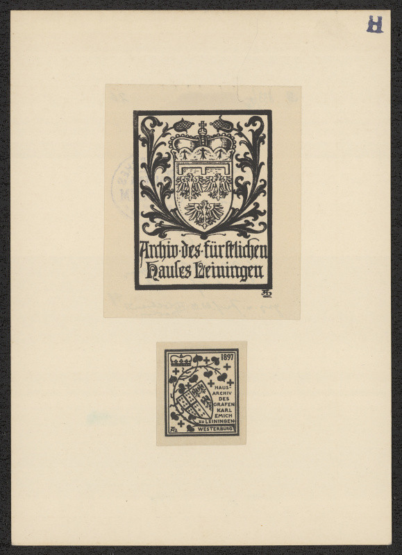 Adolf Matthias Hildebrandt - Haus-Archiv des Grafen Karl Ernich zu Leiningen-Westerburg