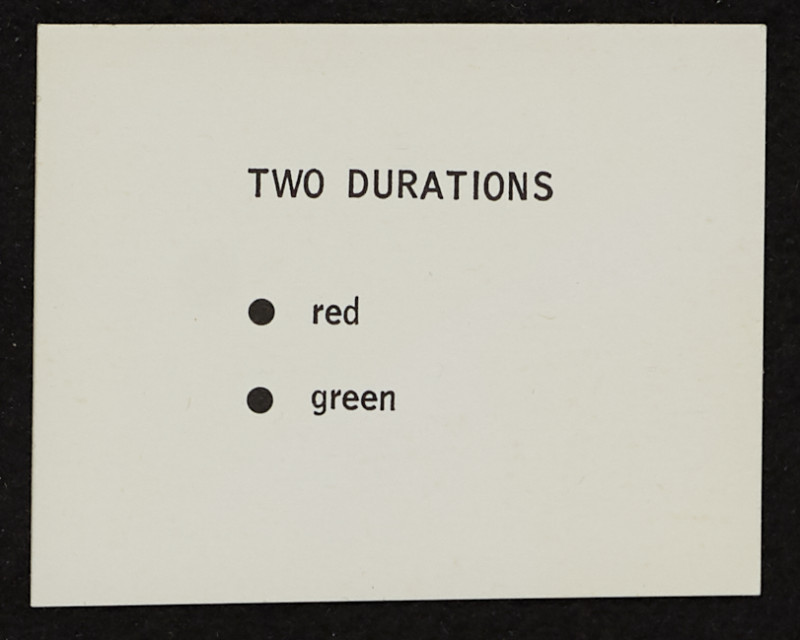 George Brecht - Two Durations from Water Yam