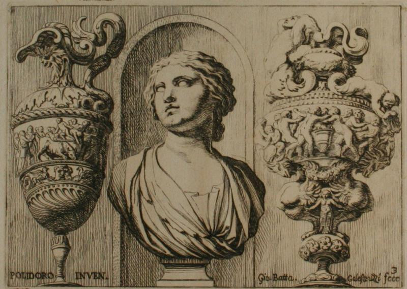 Battista Giovanni Galestruzzi - Antická busta s vázami