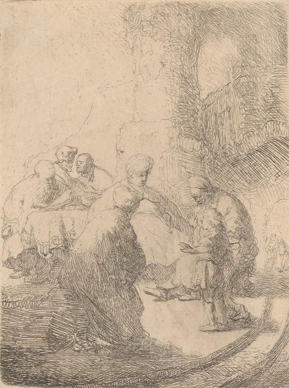 Rembrandt van Rijn - Ježíš mezi učenci v chrámě