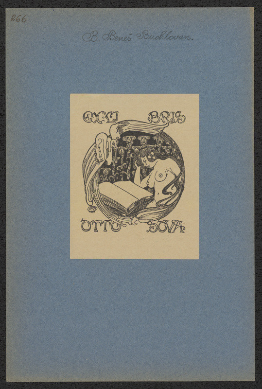 Bedřich Beneš Buchlovan - Exlibris Otto Sova