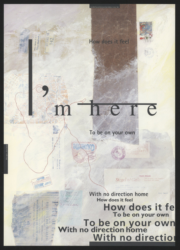 Jun Sato - I´m here, JAGDA Peace and Environment Poster Exhibition