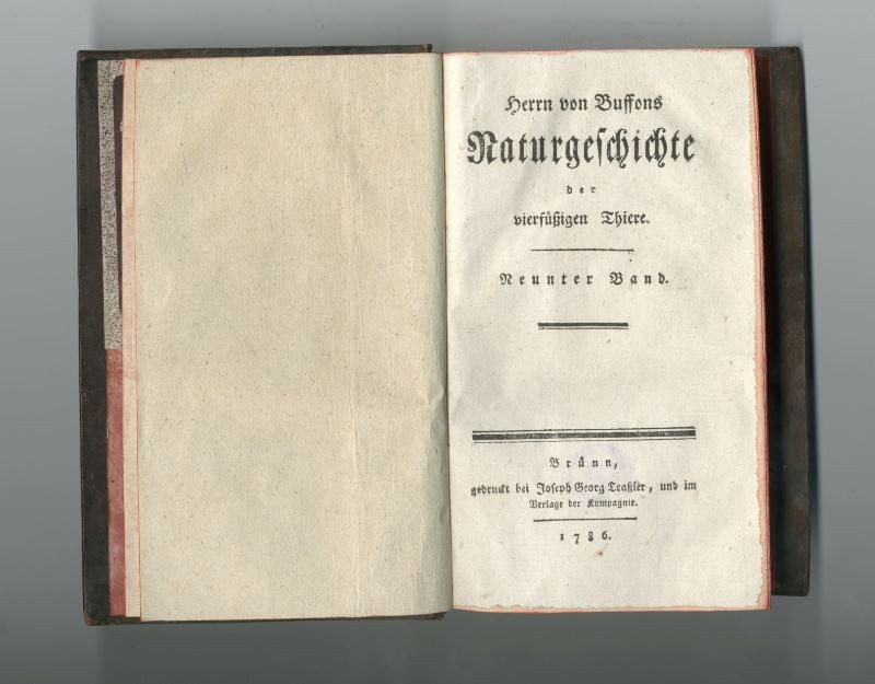 Joseph Georg Traßler, Georg Louis Leclerc de Buffon - Naturgeschichte der vierfüßigen Thiere. Neunter Band