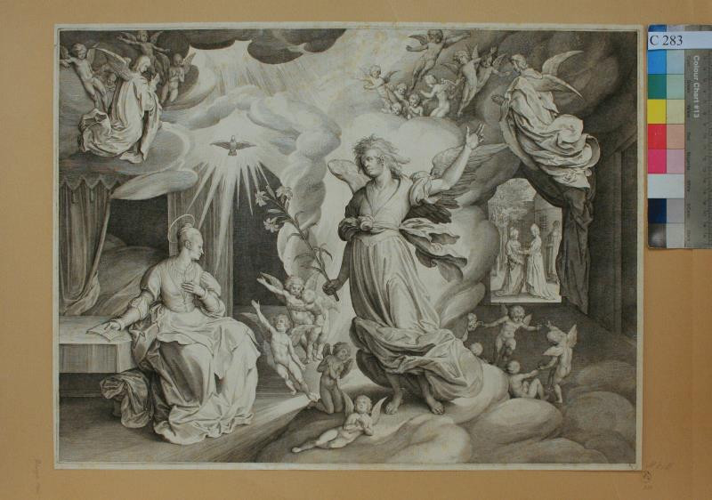 Nicolaes de Bruyn - Zvěstování P. Marie