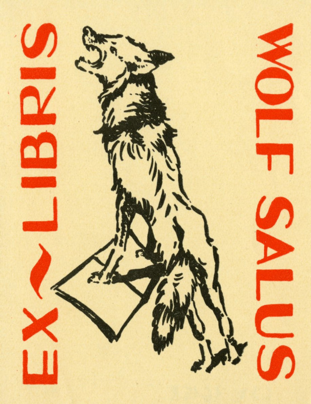 neurčený autor německý - Ex libris Wolf Salus