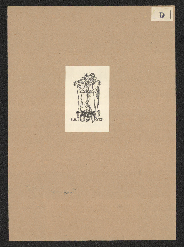 Trygwe Davidsen - Exlibris H.B.H. Anno 1913