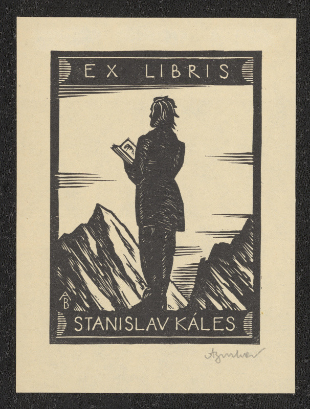 Antonín Burka - Ex libris Stanislav Káles. in Ex libris II. Deset původních dřevorytů