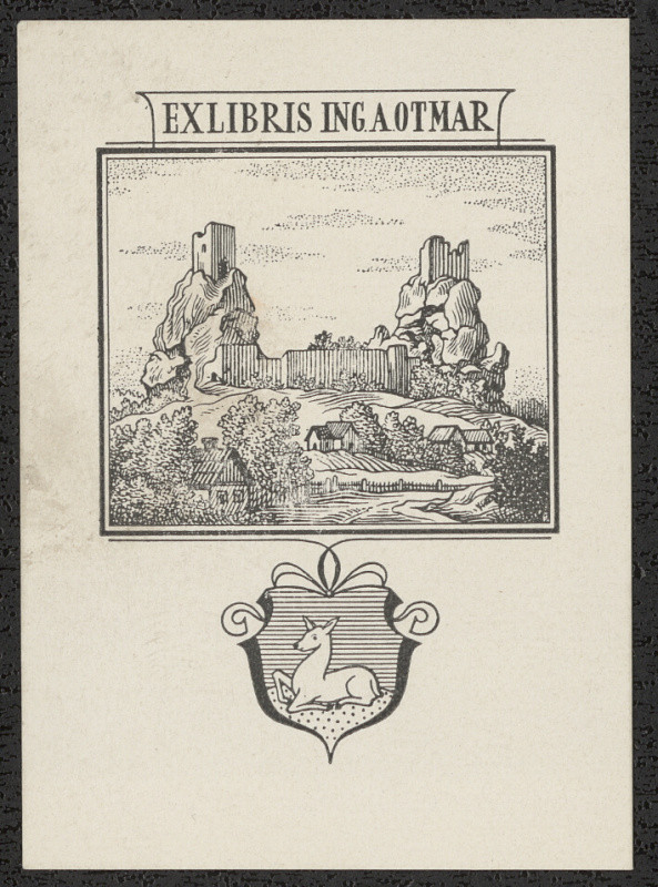 Karel Kinský - Ex libris Ing. A. Otmar