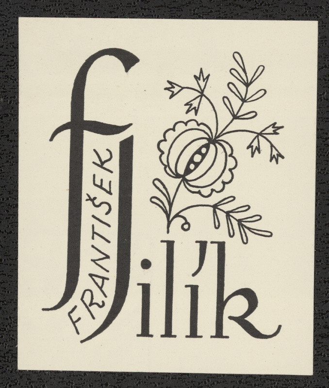 Rudolf (Ruda) Kubíček - Ex libris František Jilík