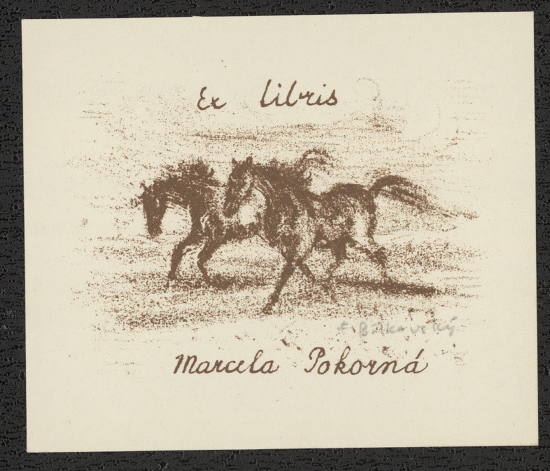 František Bílkovský - Exlibris Marcela Pokorná