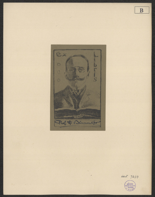 Jiří Běhounek - Ex libris Prof. Blumentritt