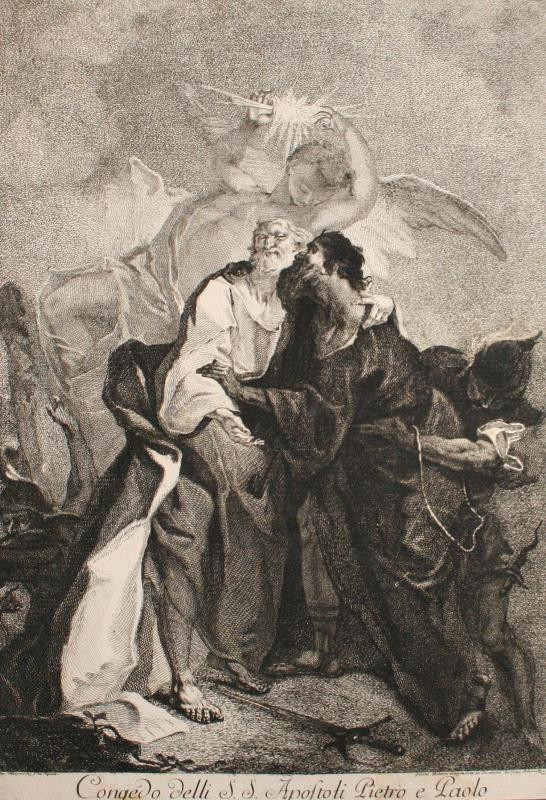 Johann Beheim - Rozloučení apoštolů Petra a Pavla; Congedo delli S.S. Apostoli Pietro a Pavlo