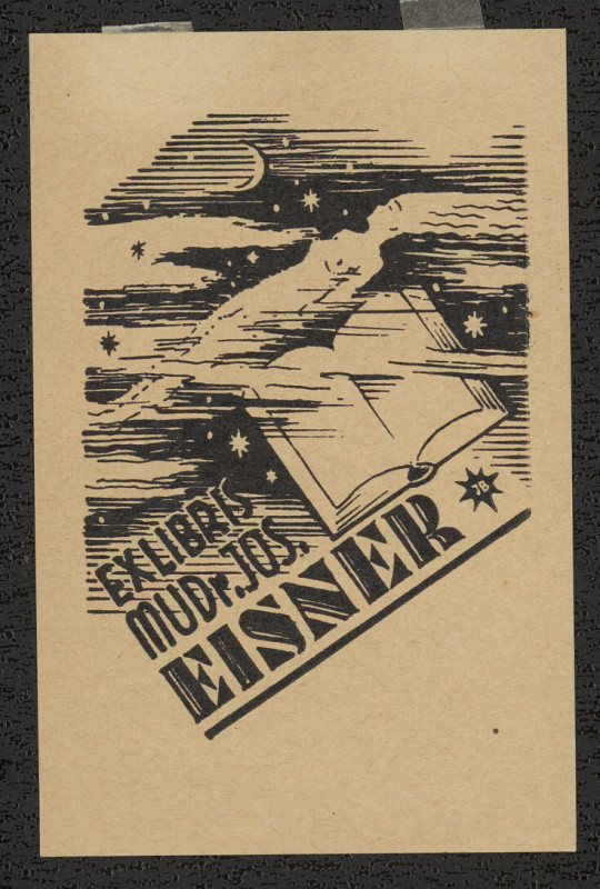 Jaro (Jaroslav) Beran - Exlibris MUDr. Jos. Eisner