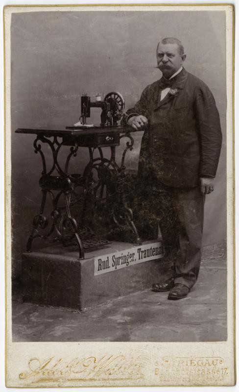 neurčený autor - Rudolf Springer – majitel zásilkového domu na šicí stroje a jízdní kola v Trutnově