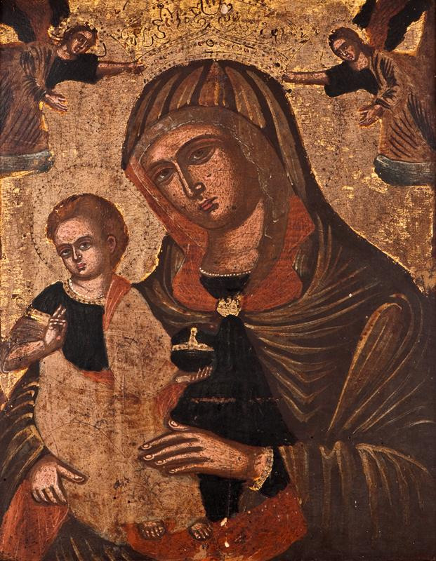 neznámý malíř - byzantský styl - Bohorodička Hodegétrie (ikona)