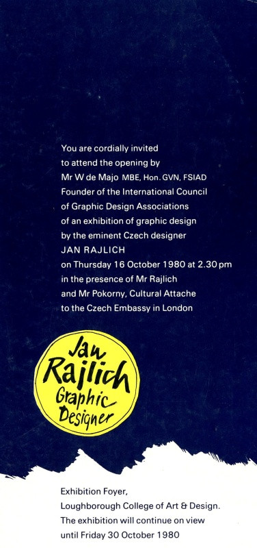 Jan Rajlich st. - Jan Rajlich Graphic Designer. Loughborough College of Art et Design 1980