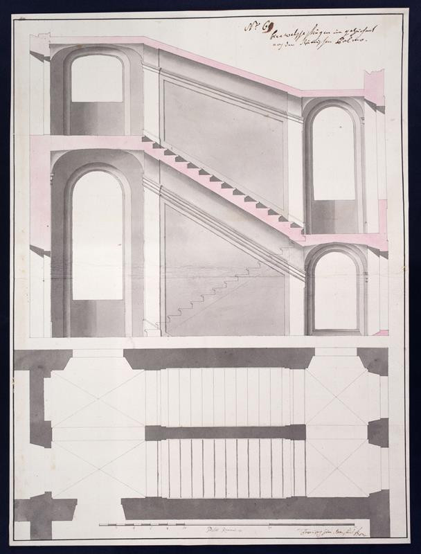 Franz Anton Grimm - Projekt italského schodiště