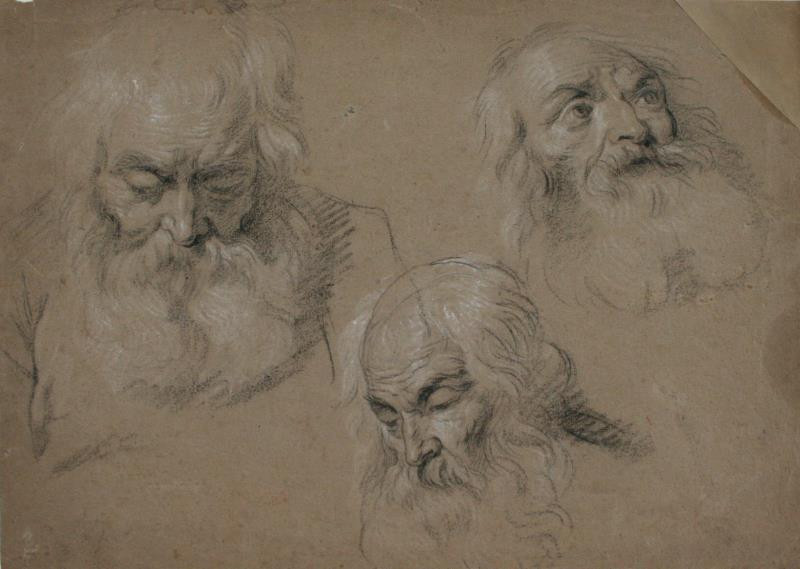 Peter Paul Rubens - škola - Tři hlavy starců