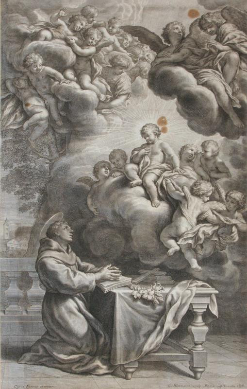 Cornelis Bloemaert - Sv. Antonín Paduánský