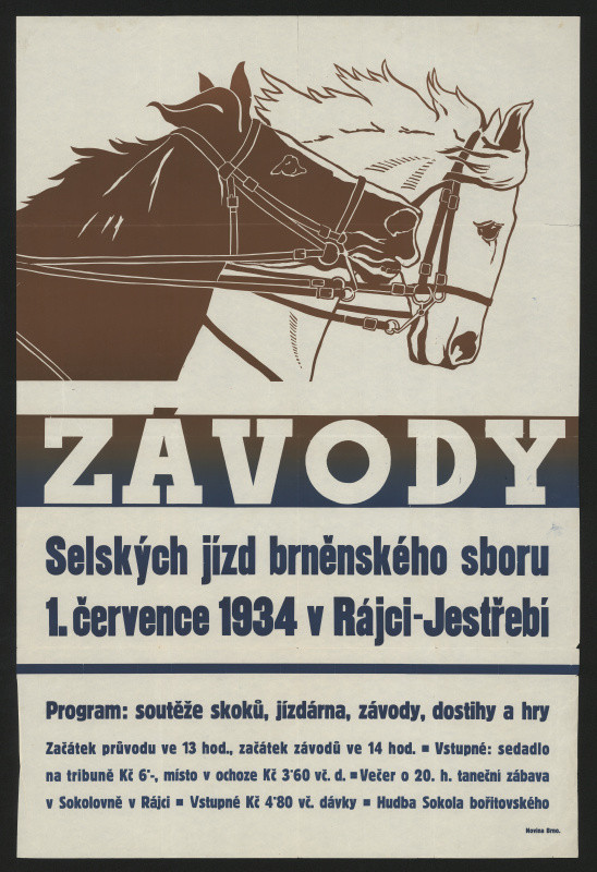 Antonín Jero - Závody selských jízd brněn. sboru v Rájci Jestřebí