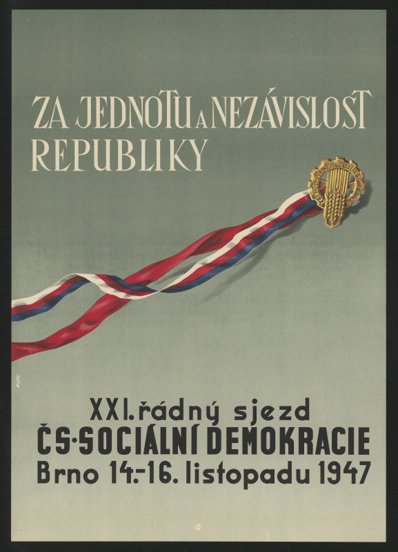 Aleš Krejča/1941 - XXI. řádný sjezd čs. sociální demokracie Brno 14.-14. listopadu 1947