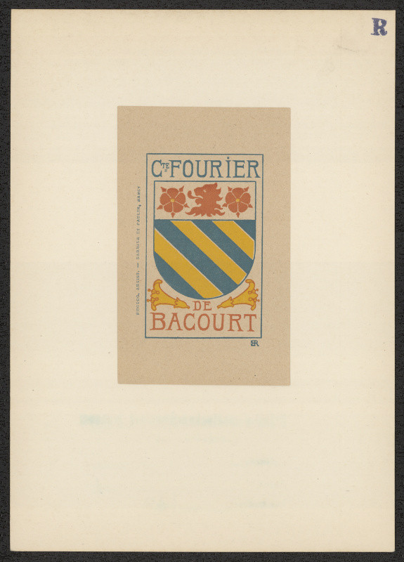 Edmont des Robert - Comte Fourier de Bacourt