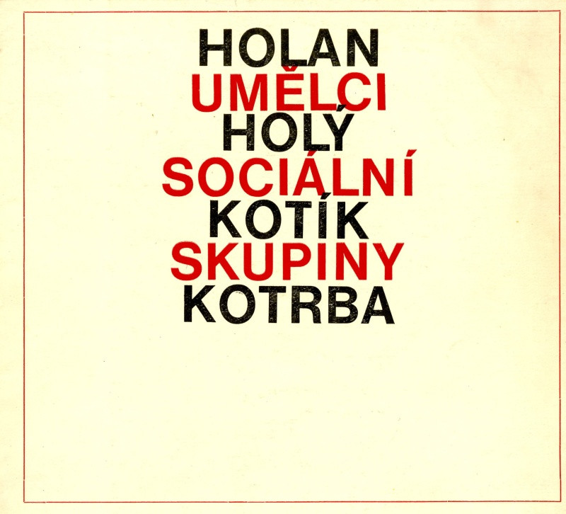 Jan Rajlich st. - M.Plánka, Umělci sociální skupiny, Holan, Holý, Kotík, Kotrba.. OGVU  v Gottwaldově 1973-1974