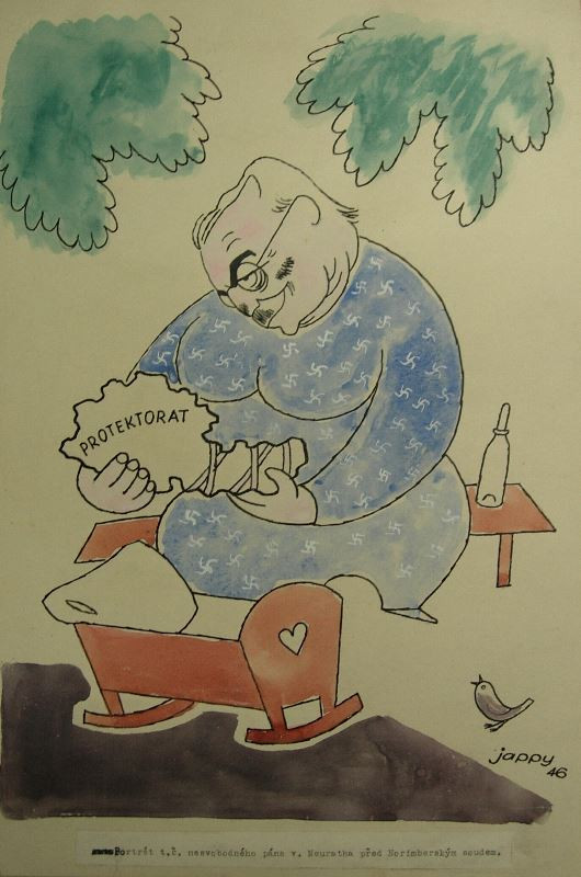 Vilém Reichmann (zv. Jappy) - Karikatura