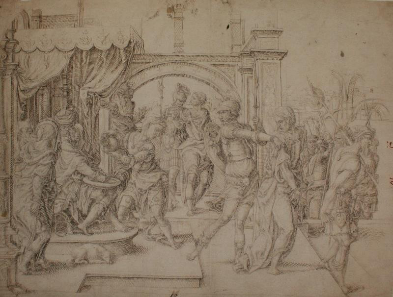 Maerten van Heemskerck - podle - Pilát myjící si ruce