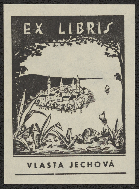 B. Beckman - Exlibris Vlasta Jechová