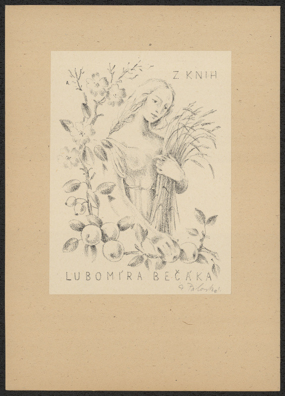 Dobroslava Bilovská - Ex libris J. Bilovská. in Exlibris 10 litografií