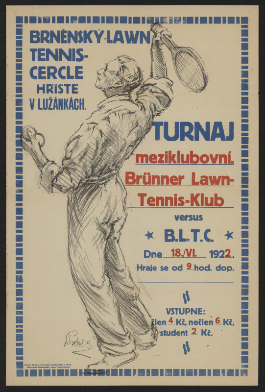 František Podešva - Brněnský Lawn Tennis - Turnaj