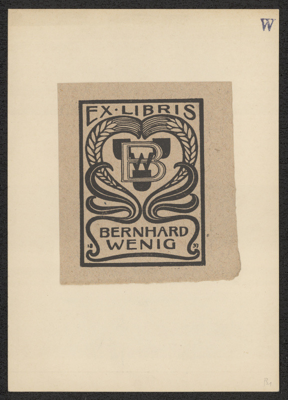 Bernhard Wenig - Ex libris Bernhard Wenig