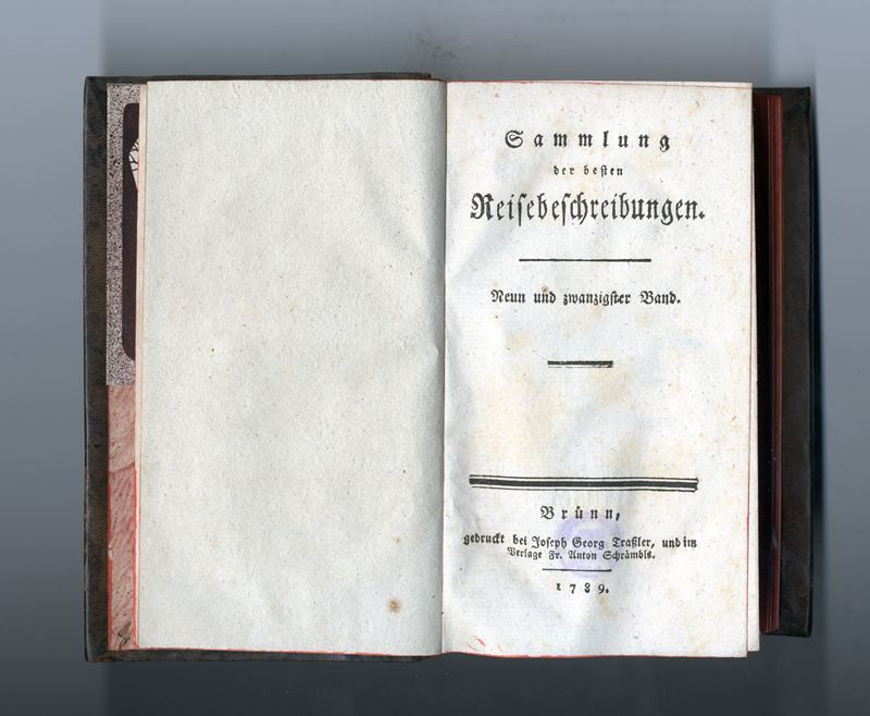 neurčený autor, Joseph Georg Traßler, Franz Anton Schrämbl - Sammlung der beste Reisebeschreibungen. Neun und zwanzigster Band