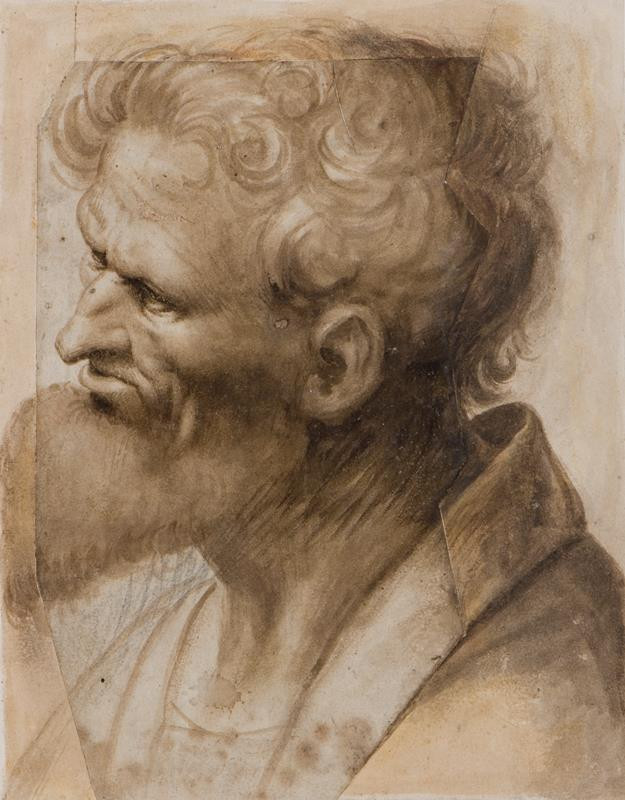 neznámý malíř italský - Hlava starého muže