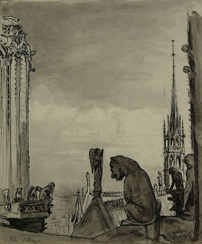 Petr Dillinger - Pohled z Notre Dame na Paříž