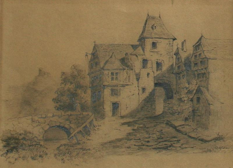 Bedřich (Fritz) Kostial - Městská brána v Kochemu and. Mosel
