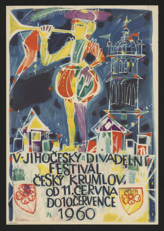 Miloslav Troup - Jihočeský divadelní festival Český Krumlov od 11. června do 10. července 1960