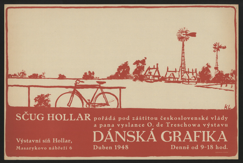 signatura KL - Dánská grafika, SČUG Hollar, září 1948