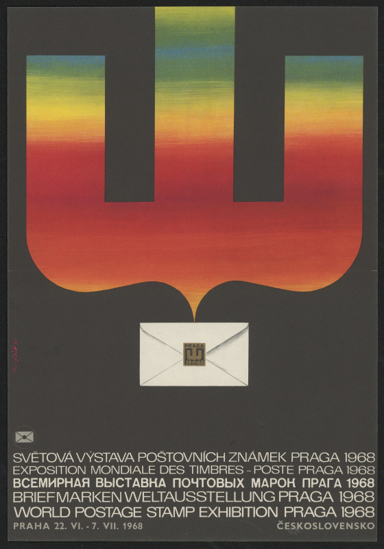 Stanislav Fišer - Světová výstava poštovních známek, Praga 1968