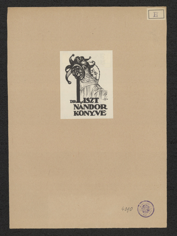 Jenö (Eugen) Haranghy - Exlibris Dr. Lüszt Nándor Könyve