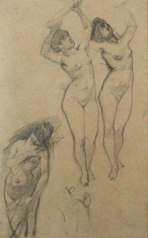 Alfons Mucha - Studie tří žen